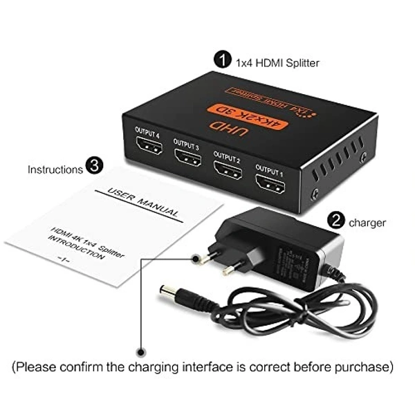 4K x 2K 4port hdmi spliter (heavy model)
