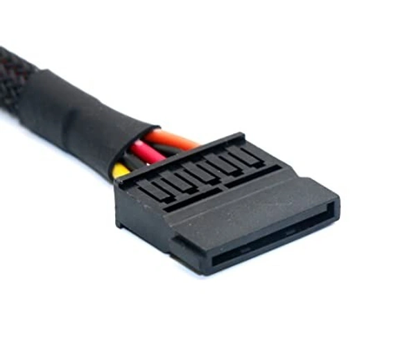 6 PIN male to 15 PIN sata male cable 