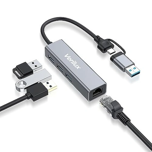 Type c hub (3.0) with lan (metal)