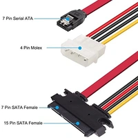 22 PIN sata data to 4 PIN mini + sata L type V