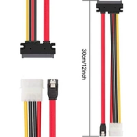 22 PIN sata data to 4 PIN mini + sata L type V