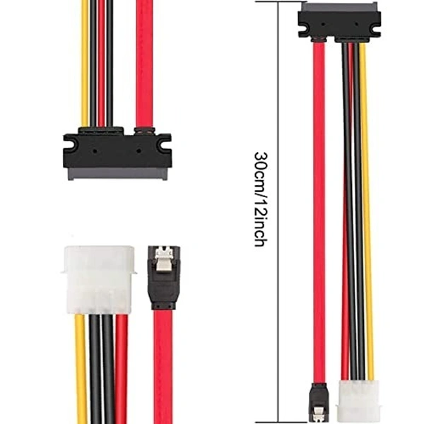 22 PIN sata data to 4 PIN mini + sata L type V