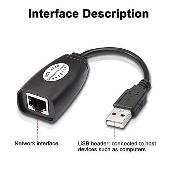 50Meter Rj45 Extender Usb Hub