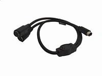 8 PIN male to 8 PIN Y male cable (BLACK) 