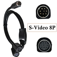 8 PIN male to 8 PIN Y male cable (BLACK) 