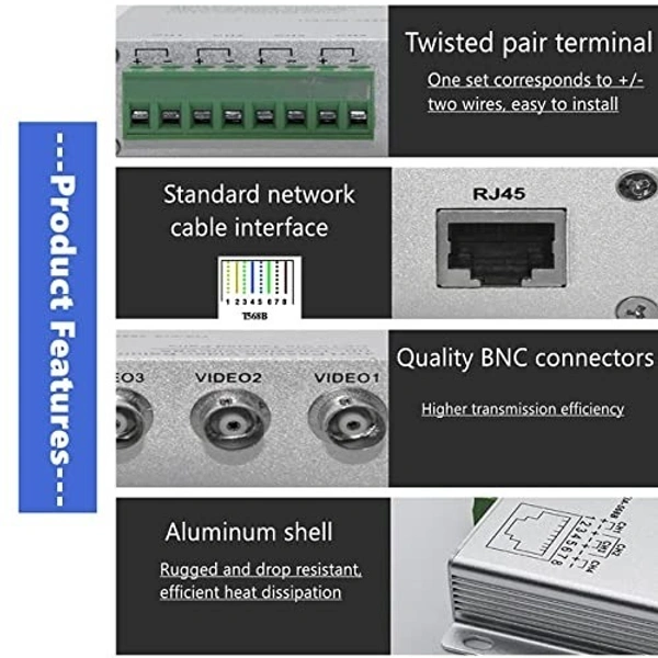 8 Channel utp balun