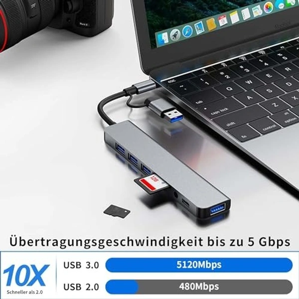 Type c Usb hub 3.0 + 2.0 (box pack) 