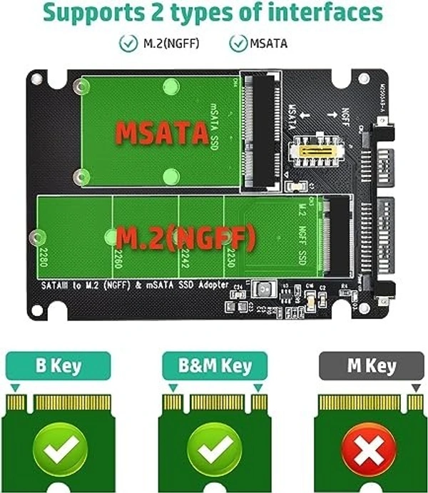 M-Sata & M2 Sata to 2.5 Sata Harddisk