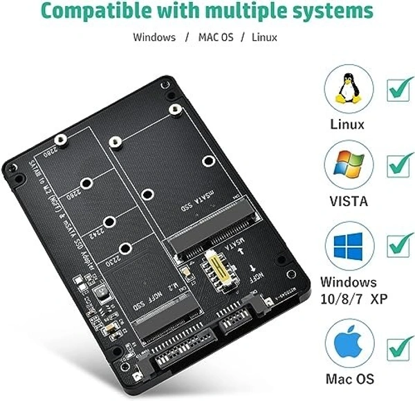 M-Sata & M2 Sata to 2.5 Sata Harddisk