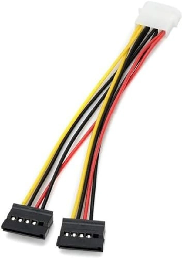 4 PIN power female to 15 PIN sata female x 2 port