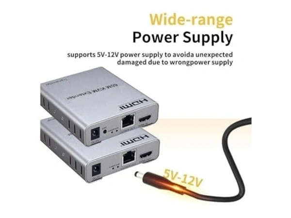 HDMI 60meter KVM Extender with loop out with audio