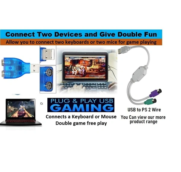 (Ds)Rocket Type Usb to 2ps2 Dongle