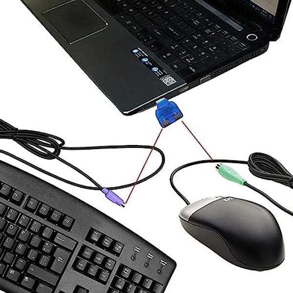 (Ds)Rocket Type Usb to 2ps2 Dongle