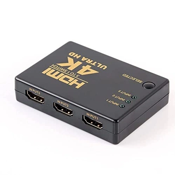 (Heavy model) 3Port HDMI Switch with Remote