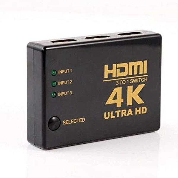 (Heavy model) 3Port HDMI Switch with Remote
