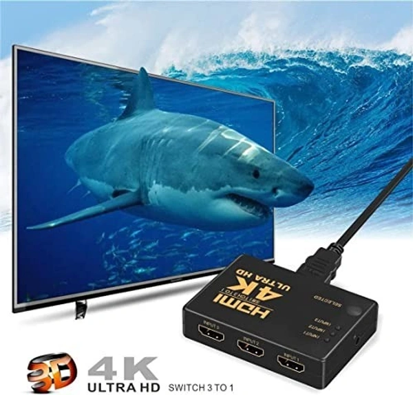 (Heavy model) 3Port HDMI Switch with Remote