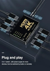 5 Port HDMI Switch with Remote
