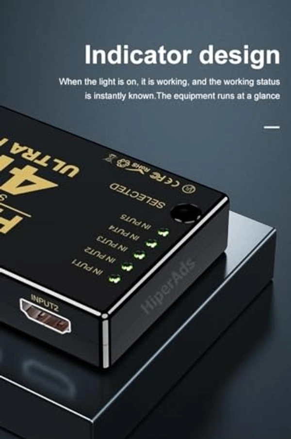 5 Port HDMI Switch with Remote