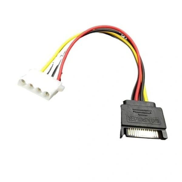 15 PIN sata Male to 4 PIN power female 