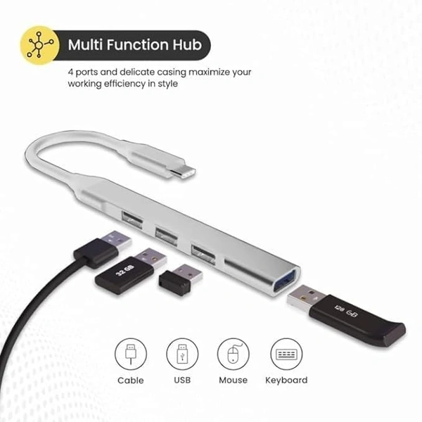 Type c hub 3.0 slim metal