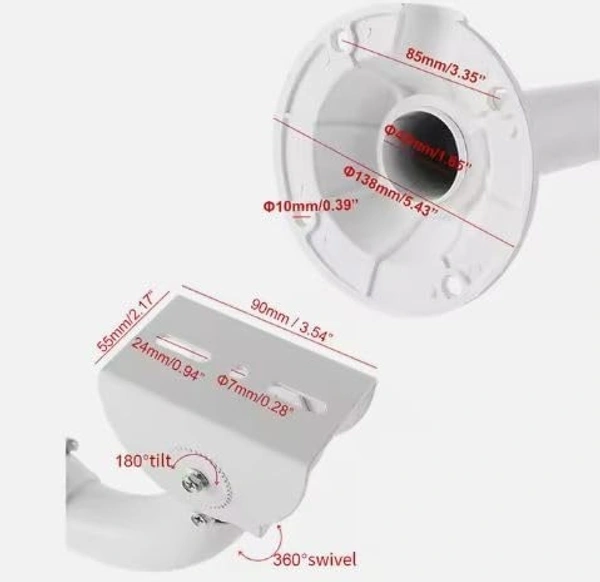 CCTV Stand 901 Straight (30cm - 60cm)