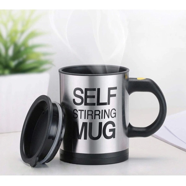 Self stiring coffee mug