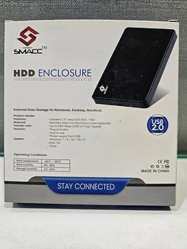 2.0 Black 2.5 Hdd Enclosure