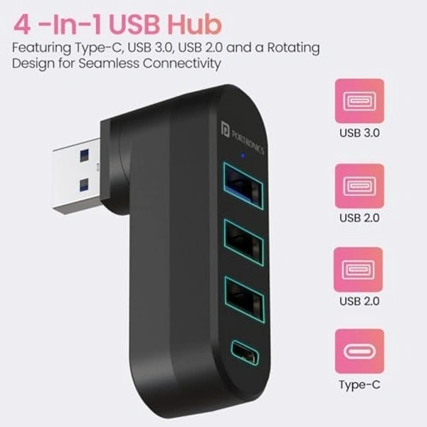 Usb hub 3.0 + 2.0 (rotation) 