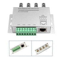 Video balun 4 channel (silver)