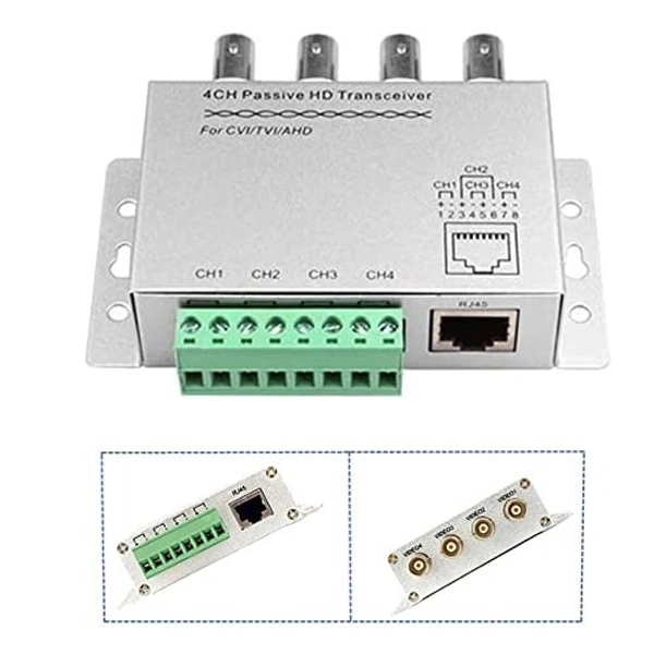 Video balun 4 channel (silver)