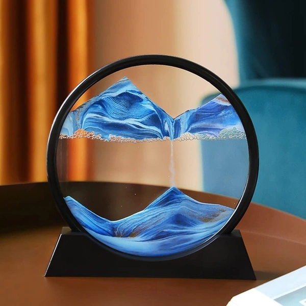 Moving sand art