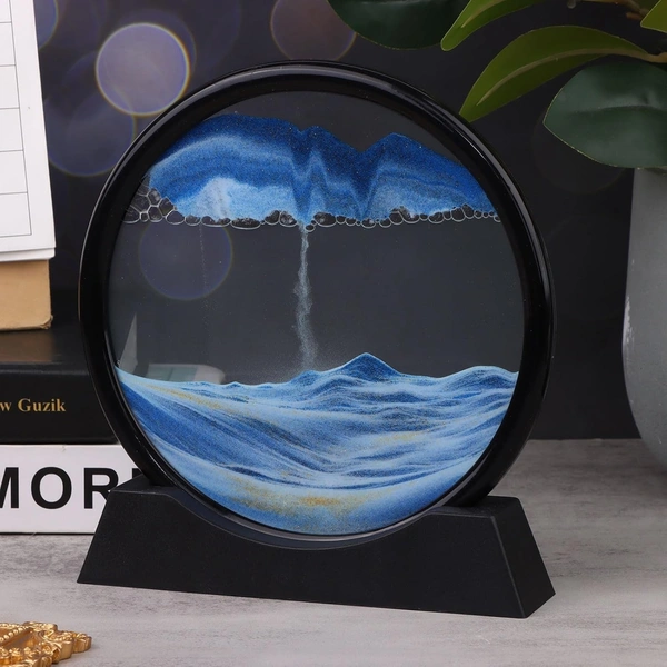 Moving sand art