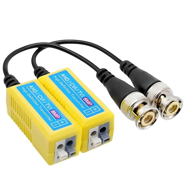  Video balun 8mp (YELLOW)                      