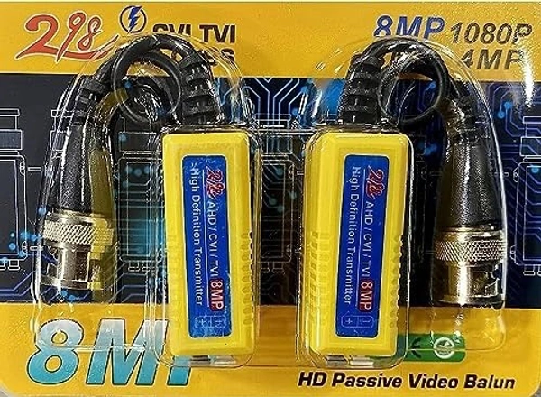  Video balun 8mp (YELLOW)                      