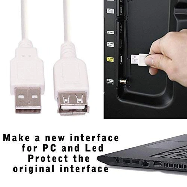 Usb extension white  - 1.5mtr
