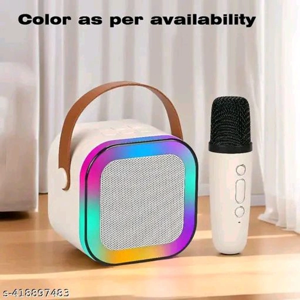 🎤 RGB Karaoke Speaker + Mic Combo – Portable Party Vibes at ₹799! - Free Size