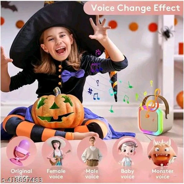 🎤 RGB Karaoke Speaker + Mic Combo – Portable Party Vibes at ₹799! - Free Size