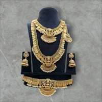 Beautiful Temple Coin Semi Bridal Set