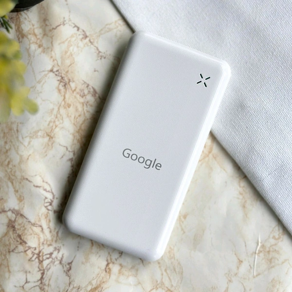 10000mAh Powerbank, Dual USB-A Outputs | Dual Input Ports | Lithium Polymer Power Bank | Plastic Casing, Lightweight