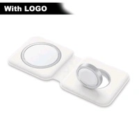 2 In 1 Foldable Fast Charging Magnetic Wireless Charger For Magsafe Smartwatches, Airpods And Smartphone
