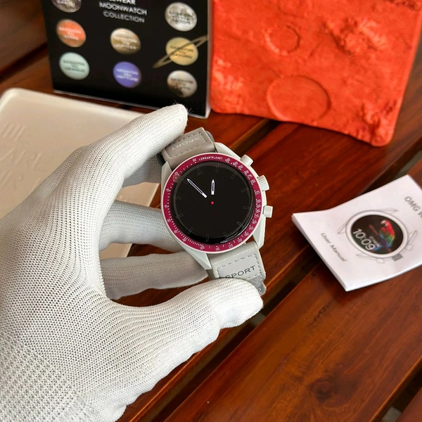 2024 OMG smart watch sport multi colors reltek 8763e chip round oled amoled 1.28" moon moonwatch smartwatch OMG watch