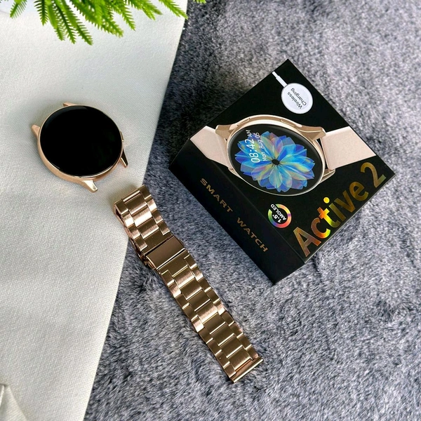 Active 2 2.5D Curve HD Amoled Display Smartwatch, Heart Sensor With Real Time Monitor, Bluetooth Calling