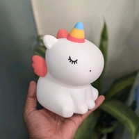 Adorable LED Night Light – Soft Silicone Rechargeable Lamp with Touch Control, Perfect for Baby Nursery, Kids' Bedroom, and Gifting