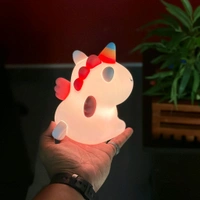 Adorable LED Night Light – Soft Silicone Rechargeable Lamp with Touch Control, Perfect for Baby Nursery, Kids' Bedroom, and Gifting