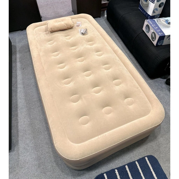 Air Mattress Bed with Inflatable Pillow, Repair Bag, Premium Double Airbed Adjustable Blow Up Mattress, Portable Travel Blow Up Bed, Easy/Quick Set UP (height 40CM)