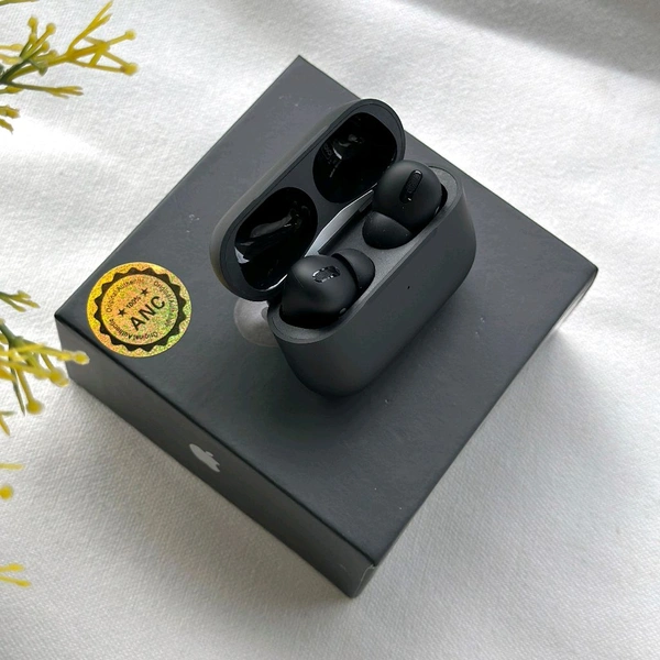 Air Pods Pro 2 Black With Type-C Charging Case | Pop-Up Connection For Apple Devices | Both For Android And IPhone