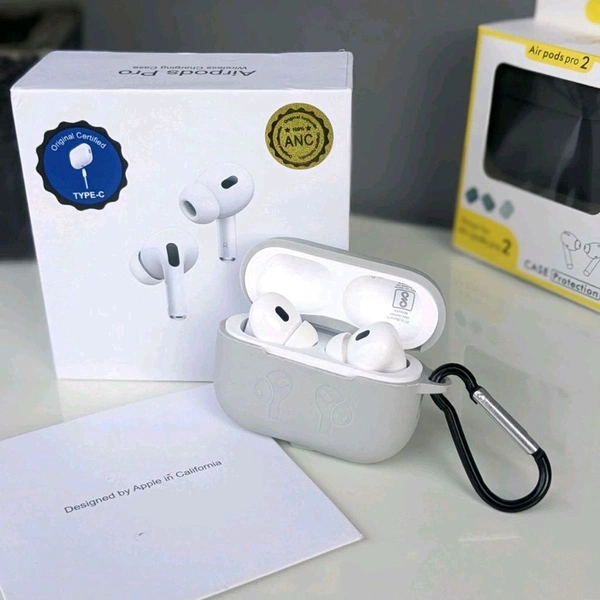 Air Pods Pro C-Type With Silicone Case, Best Quality Sound & Best Bass performance