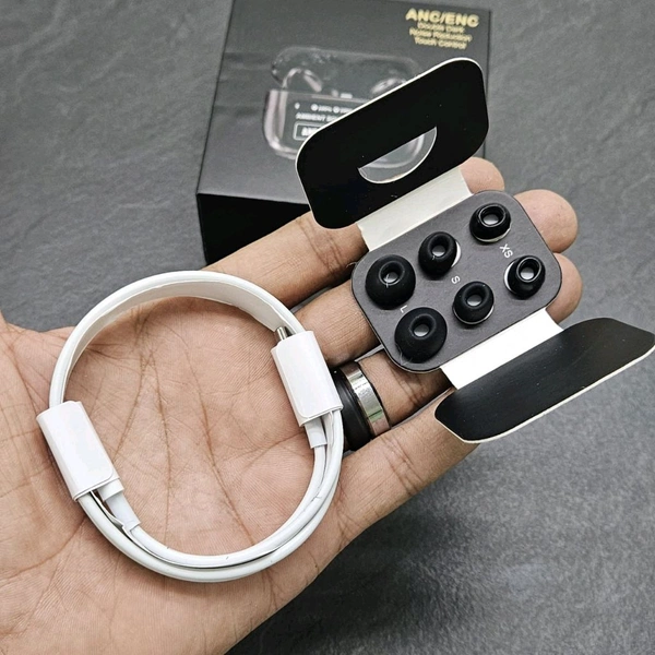 Air Pro 2 Plus With Display, Wallpaper, Timer, Brightness, Anc, Transparency control, Battery percentage