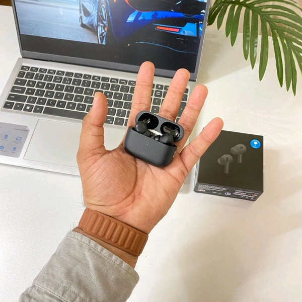 Air Pro Usa Black Quality With Type-C Charging Case | Pop-Up Connection For Apple Devices | Both For Android And IPhone