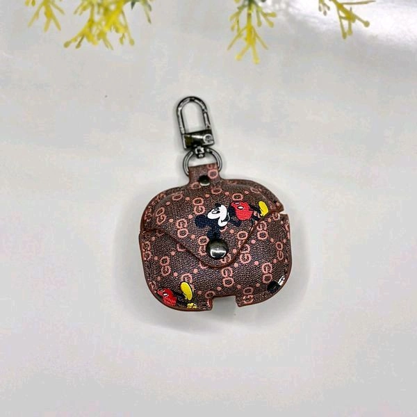 AirPods 3 Earphone Case - Cover Drop- Proof Anti- Scratch Charging Earphones Shell For Storage 3 Headphones Bag Portable Accessories Light Case - Brown